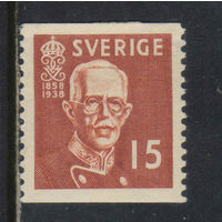 Швеция 1938 80 летие Густава V Стандарт #251А**