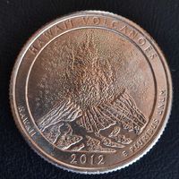 США квотер 25 центов 2012 парк штат Гавайи S