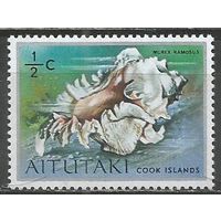 Аитутаки. Ракушка Ветвистая цикореда. 1974г. Mi#94.