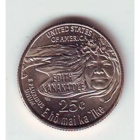 США. 25 центов 2023 года.  Из ролла  - состояние !