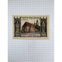 Нотгельд 50 пфеннигов Германия Ютербог-0501