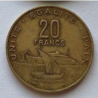 Джибути 20 франков 1991 год