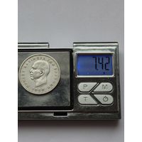 20 драхм 1960 года. Греция, Король Павел I (1954 - 1965). Серебро 835. Монета не чищена. H45598.