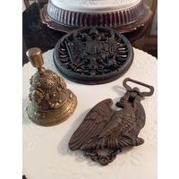 Колокольчик-Вызывной Герб-Накладка Орёл-Подвес Рама Подсвечники