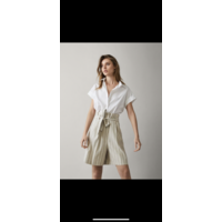 Новые высокие шорты бермуды, лён, Massimo Dutti, S