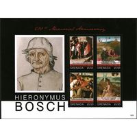 2016 Гренада 7355-7358KL Живопись - 400 лет Иерониму Босху 20,00 евро