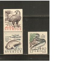 Швеция-1988(Мих.1479-1481) , **  ,  Фауна, Рыбы,(полная серия)