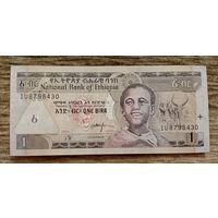 Werty71 Эфиопия 1 быр 2000 (2008) UNC банкнота