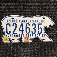 Автомобильный номер Канада Северо-западные территории