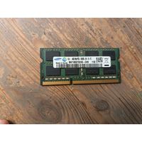 Оперативная память ddr3 4гб so-dimm, для ноутбука. Модель Samsung m471b5273ch0-ch9 2Rx8 PC3 10600s-09-10-f2