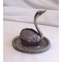 Подставка для колец Лебедь Серебрение
