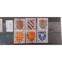 РАСПРОДАЖА ФРАНЦИЯ 1954г. Полная серия. Гаш.