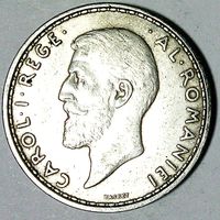 РАСПРОДАЖА!!! - РУМЫНИЯ 2 лея 1910 год "КАРОЛЬ I" (серебро)
