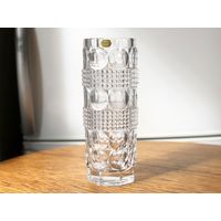 Ваза Чехия Богемия хрусталь 26х9,5см винтаж