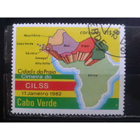 Кабо Верде, 1982. Конгресс CILSS, карта