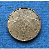 Словакия 1 евроцент 2009