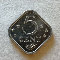 Нидерландские Антильские острова 5 центов, 1977 год, KM# 13, ю