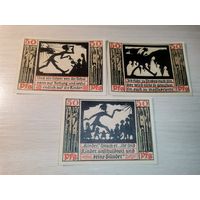 Нотгельды номиналом 50 пфениннгов , 1920 года, город Наумбург, Германия.