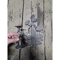 Подсвечник и барельеф, силумин