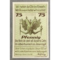 Нотгельд Ольденбург-ин-Хольштайн 75 пфеннигов 1922 год. Веймарская республика