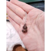 Лот С 1 РУБЛЯ! много лотов! Кулон из натурального камня с цепочкой Тыква Ву Лу - Халцедон