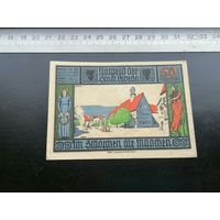 Германия-нотгельд 50 Пфеннигов 1921 Lobeda
