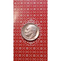 США 1 дайм 1964 D  серебро