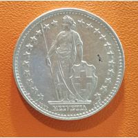 Швейцария 2 франка 1940 г., KM# 21