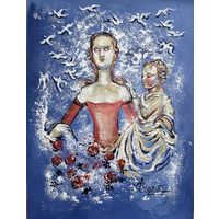 Панно на картоне акрил