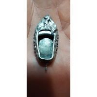 Старинный серебряный кулон Туфелька (2 грамма)