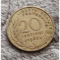 20 сантимов 1963 Франция