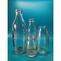 Молочная бутылка СССР  1 л, 0.5 л, о.250л. (одним лотом).