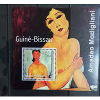 ГВИНЕЯ БИССАУ 2001  КУЛЬТУРА ИСКУССТВО КАРТИНЫ ОБНАЖЁННЫЕ     MNH