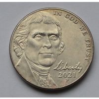 США, 5 центов 2021 г. Р