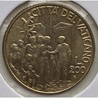 Ватикан 200 лир 1994 г. В холдере