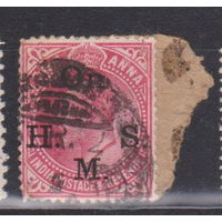 Индия 1906 год Известные Люди Личности ККороль Эдуард VII лот 7 С НАДПЕЧАТКОЙ верезка