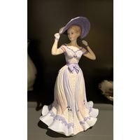 Статуэтка Дама в сиреневом Англия Coalport винтаж