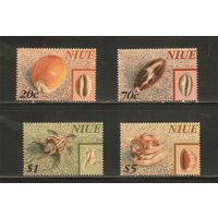 Ниуэ-1998 (Мих.910-913) , ** , Морская фауна,Раковины(полная серия),