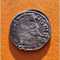 3 гроша 1596 год отличное состояние РЕДКАЯ