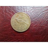 1 пенни Новая Зеландия 1963 г.