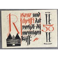 Нотгельд 50 пфеннигов 1921 год. Любек,. Веймарская республика