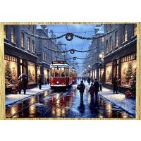 Открытка новогодняя. Чистая 10х15 см.