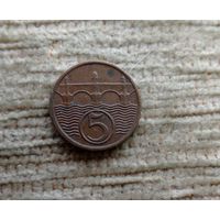 Werty71 Чехословакия 5 геллеров 1938