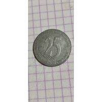 Эквадор 25 сентавос 2000