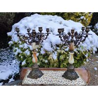 Пара старинных подсвечников, Середина ХХ века Италия*.