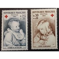 Франция. 1965г. Mi1532-33**. В пользу красного креста. Ренуар.