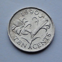 Бермудские острова 10 центов, 1990