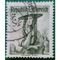 Австрия 1952. Традиционный костюм из региона Штирия, долина Сульмталь