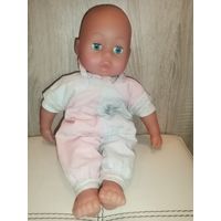 Винтажная, спящая, виниловая кукла, высота 39 см., клеймо, без сколов и трещин.