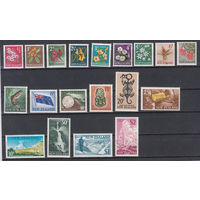 Флора. Фауна. Природа. Новая Зеландия. 1967. 19 марок. Michel N 456-474 (62,0 е)